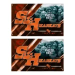 Sam Houston Bearkats House Flag Custom Diagonal Stripes Orange Best Selling