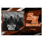 Sam Houston Bearkats House Flag Customized Framed Photo Orange Black Best Selling