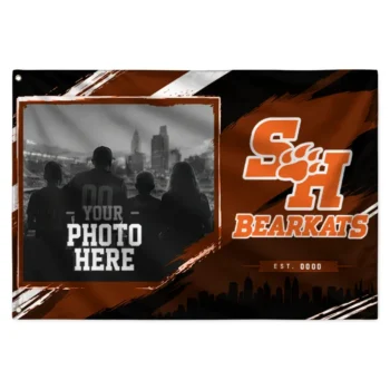 Sam Houston Bearkats House Flag Customized Framed Photo Orange Black Best Selling