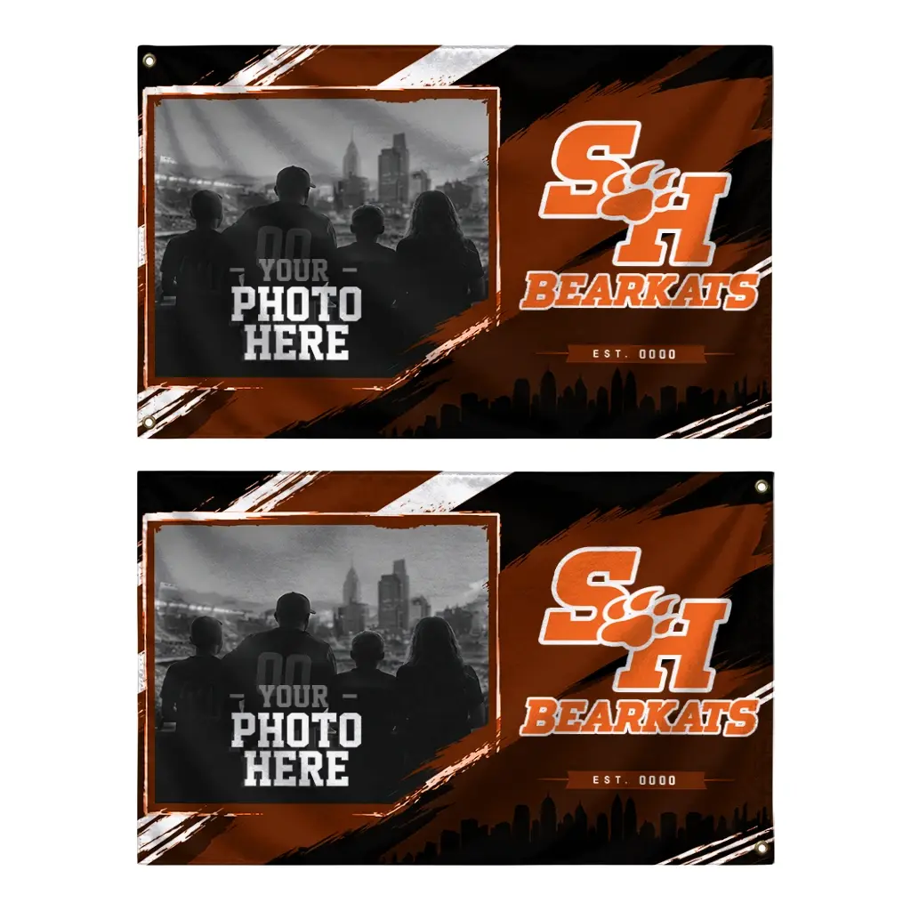 Sam Houston Bearkats House Flag Customized Framed Photo Orange Black Fashion Forward Sam Houston Bearkats House Flag Customized Framed Photo Orange Black Fashion Forward