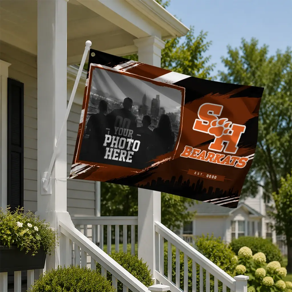 Sam Houston Bearkats House Flag Customized Framed Photo Orange Black New Arrival Sam Houston Bearkats House Flag Customized Framed Photo Orange Black New Arrival