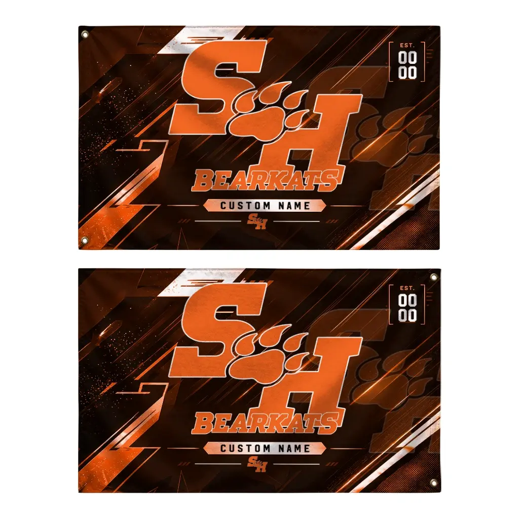 Sam Houston Bearkats House Flag Customized Speed Slashes Orange Fashion Forward Sam Houston Bearkats House Flag Customized Speed Slashes Orange Fashion Forward