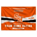Sam Houston Bearkats House Flag Personalized Brushed Streaks Orange Best Selling