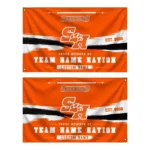 Sam Houston Bearkats House Flag Personalized Brushed Streaks Orange Best Selling