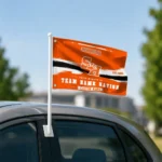 Sam Houston Bearkats House Flag Personalized Brushed Streaks Orange Best Selling