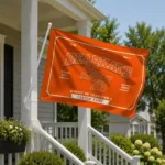 Sam Houston Bearkats House Flag Personalized Ornate Border Orange Best Selling