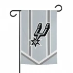 San Antonio Spurs Garden Flag Custom Chevron Stripes Silver Best Selling