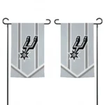 San Antonio Spurs Garden Flag Custom Chevron Stripes Silver Best Selling