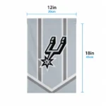 San Antonio Spurs Garden Flag Custom Chevron Stripes Silver Best Selling