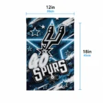 San Antonio Spurs Garden Flag Customized Glowing Star Silver Best Selling
