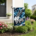 San Antonio Spurs Garden Flag Customized Glowing Star Silver Best Selling