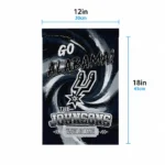 San Antonio Spurs Garden Flag Customized Swirl Vortex Silver Best Selling