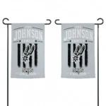San Antonio Spurs Garden Flag Personalized Distressed Stripes Silver Best Selling