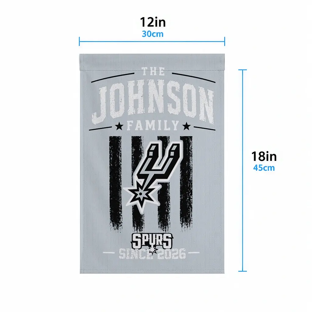 San Antonio Spurs Garden Flag Personalized Distressed Stripes Silver High Quality San Antonio Spurs Garden Flag Personalized Distressed Stripes Silver High Quality