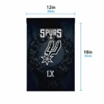 San Antonio Spurs Garden Flag Personalized Laurel Wreath Silver Best Selling