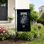 San Antonio Spurs Garden Flag Personalized Laurel Wreath Silver Best Selling