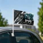 San Antonio Spurs House Flag Customized Diagonal Stripes Silver Best Selling