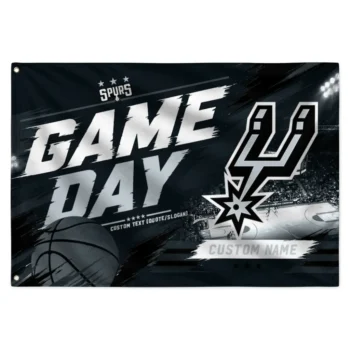 San Antonio Spurs House Flag Customized Energy Brushstrokes Silver Best Selling