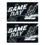 San Antonio Spurs House Flag Customized Energy Brushstrokes Silver Best Selling