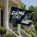 San Antonio Spurs House Flag Customized Energy Brushstrokes Silver Best Selling