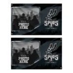 San Antonio Spurs House Flag Personalized Framed Photo Silver Black Best Selling