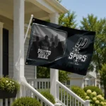 San Antonio Spurs House Flag Personalized Framed Photo Silver Black Best Selling