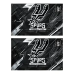 San Antonio Spurs House Flag Personalized Speed Slashes Silver Best Selling