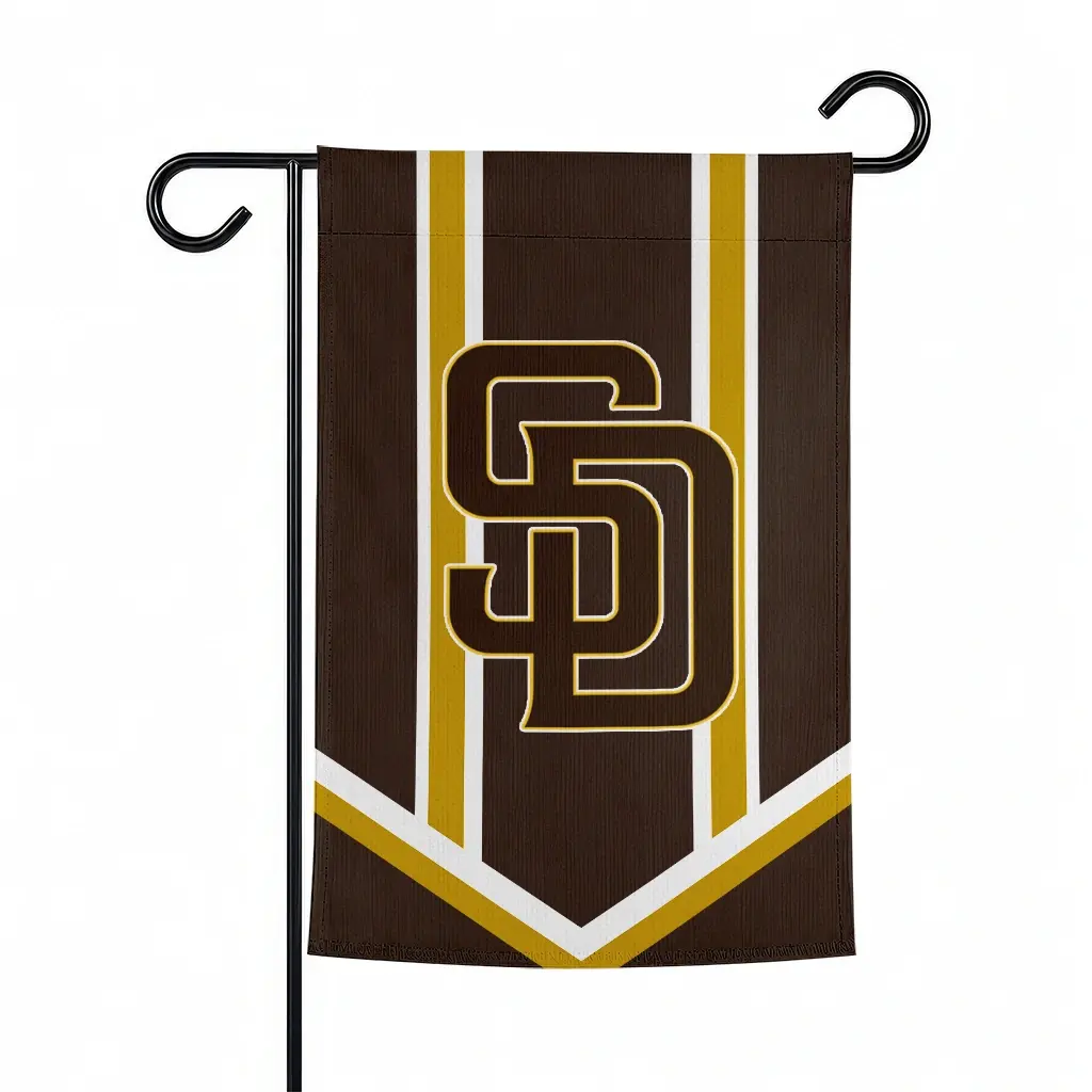 San Diego Padres Garden Flag Custom Chevron Stripes Brown Best Selling San Diego Padres Garden Flag Custom Chevron Stripes Brown Best Selling