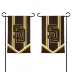 San Diego Padres Garden Flag Custom Chevron Stripes Brown Best Selling