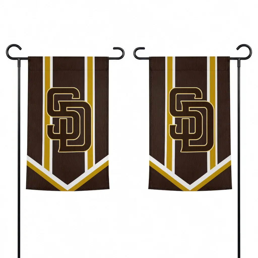 San Diego Padres Garden Flag Custom Chevron Stripes Brown Fashion Forward San Diego Padres Garden Flag Custom Chevron Stripes Brown Fashion Forward