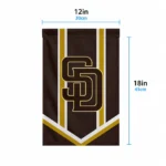 San Diego Padres Garden Flag Custom Chevron Stripes Brown Best Selling