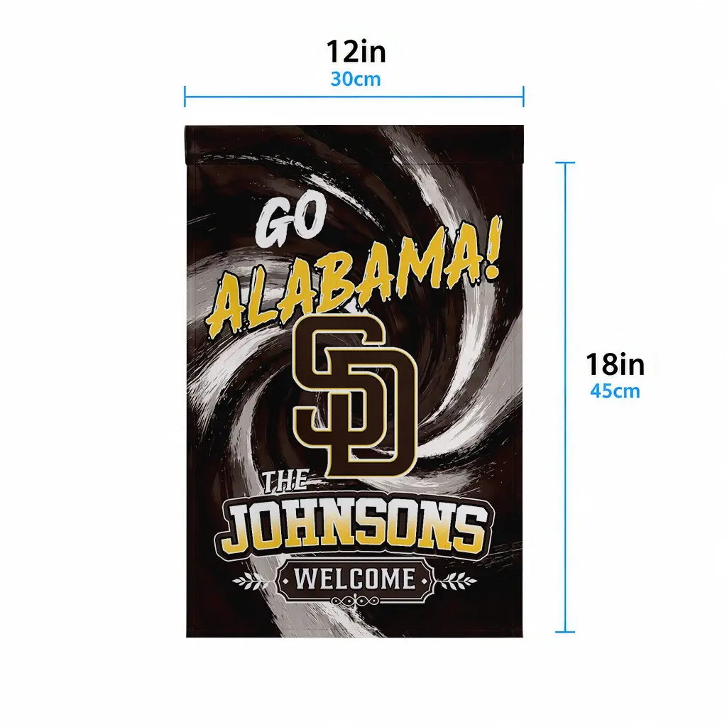 San Diego Padres Garden Flag Customized Swirl Vortex Brown High Quality San Diego Padres Garden Flag Customized Swirl Vortex Brown High Quality
