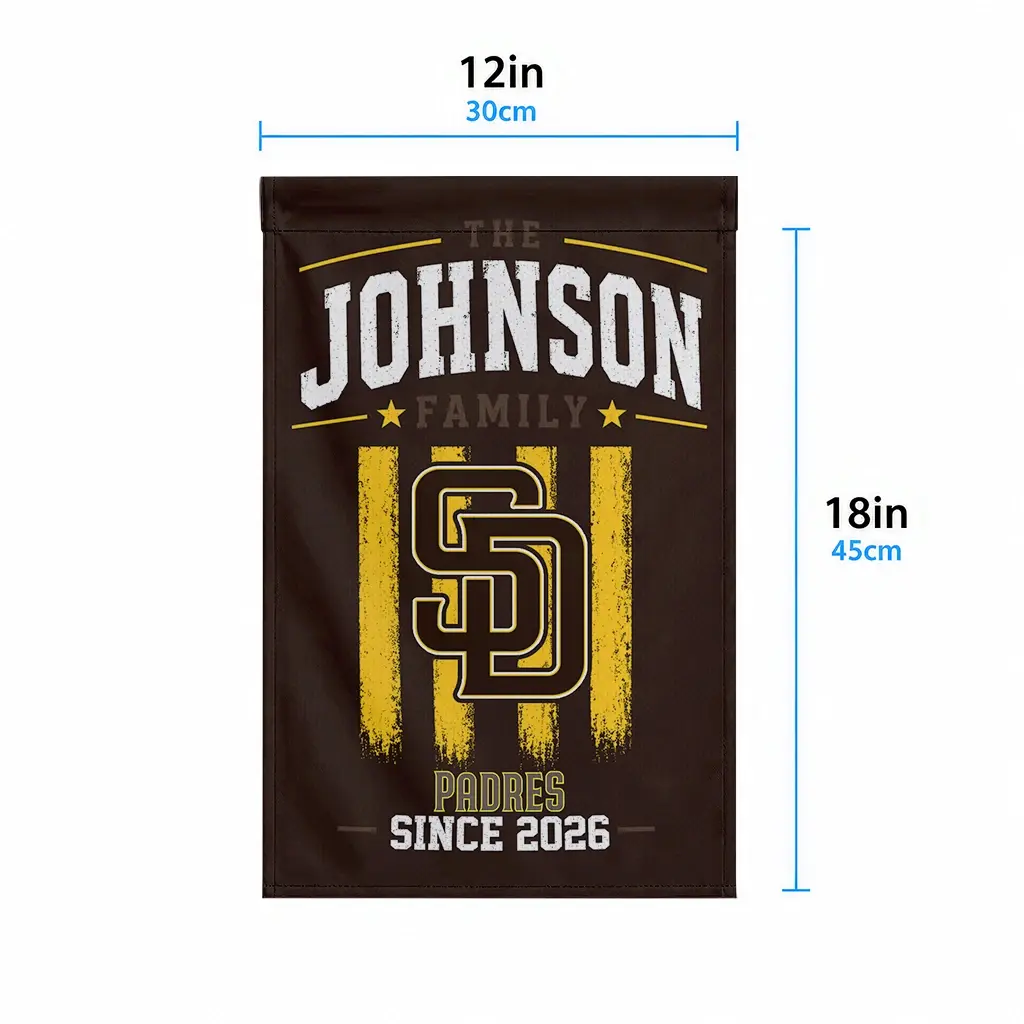 San Diego Padres Garden Flag Personalized Distressed Stripes Brown High Quality San Diego Padres Garden Flag Personalized Distressed Stripes Brown High Quality