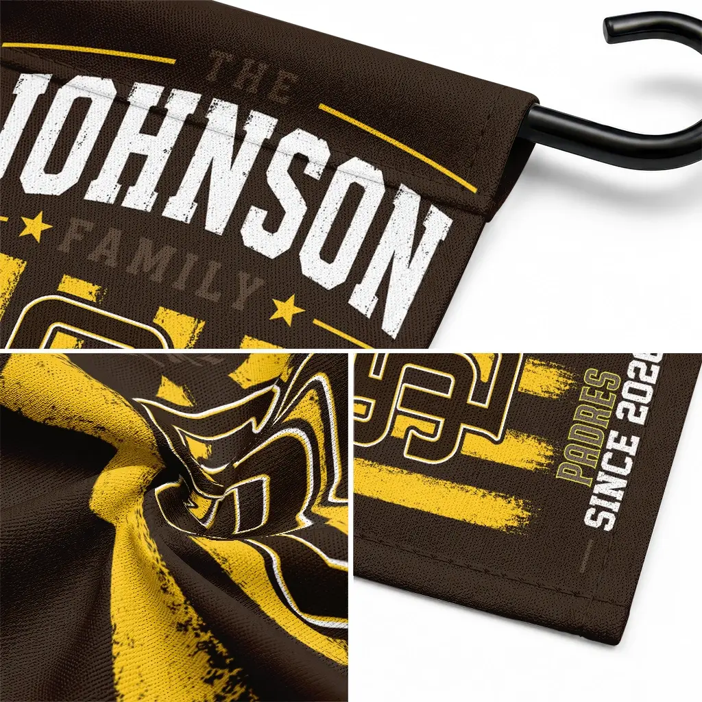 San Diego Padres Garden Flag Personalized Distressed Stripes Brown Latest Model San Diego Padres Garden Flag Personalized Distressed Stripes Brown Latest Model