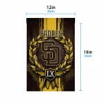 San Diego Padres Garden Flag Personalized Laurel Wreath Brown Best Selling