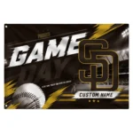 San Diego Padres House Flag Custom Tech Panels Brown Best Selling