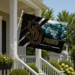 San Diego Padres House Flag Customized Diagonal Stripes Brown Best Selling