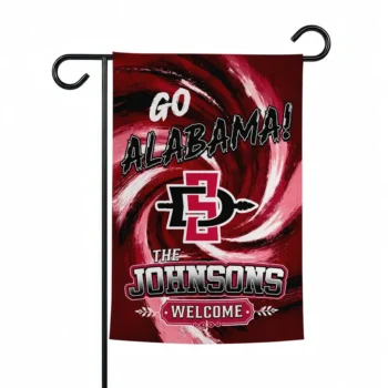 San Diego State Aztecs Garden Flag Custom Swirl Vortex Red Best Selling