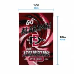 San Diego State Aztecs Garden Flag Custom Swirl Vortex Red Best Selling