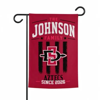 San Diego State Aztecs Garden Flag Customized Distressed Stripes Red Best Selling