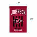 San Diego State Aztecs Garden Flag Customized Distressed Stripes Red Best Selling