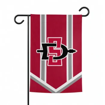 San Diego State Aztecs Garden Flag Personalized Chevron Stripes Red Best Selling