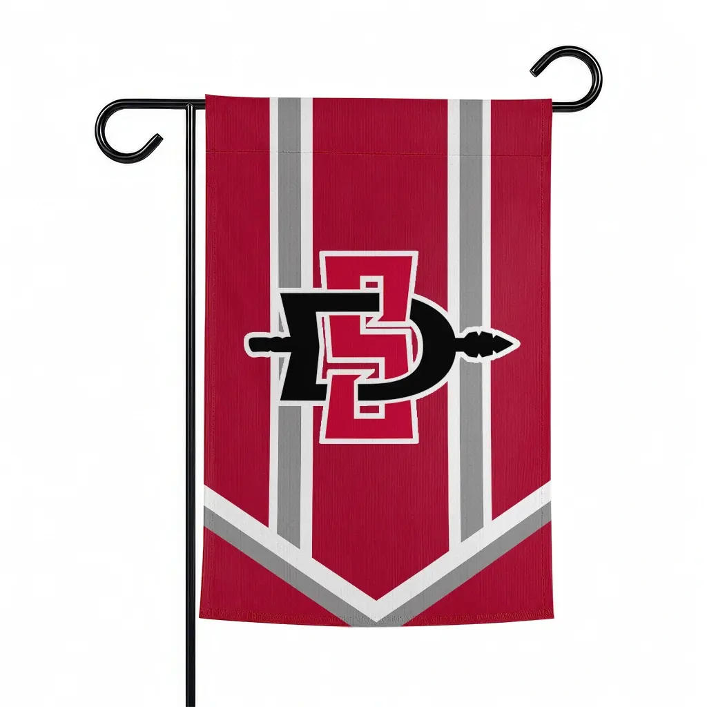 San Diego State Aztecs Garden Flag Personalized Chevron Stripes Red Best Selling San Diego State Aztecs Garden Flag Personalized Chevron Stripes Red Best Selling