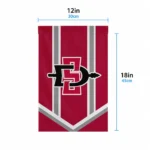 San Diego State Aztecs Garden Flag Personalized Chevron Stripes Red Best Selling