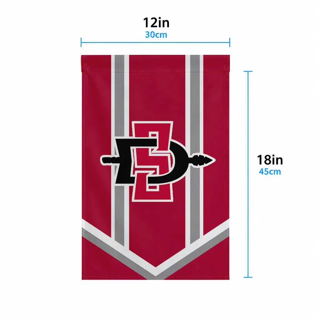 San Diego State Aztecs Garden Flag Personalized Chevron Stripes Red High Quality San Diego State Aztecs Garden Flag Personalized Chevron Stripes Red High Quality