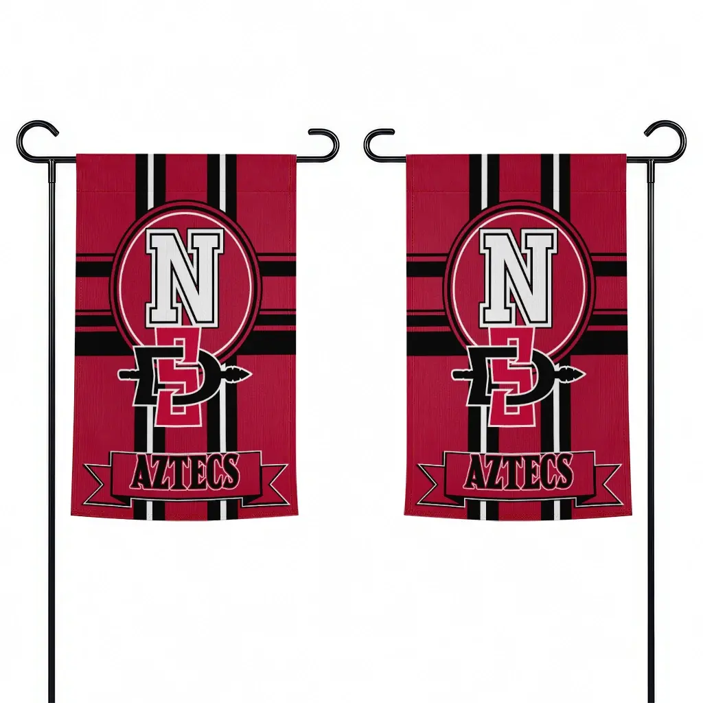 San Diego State Aztecs Garden Flag Personalized Circle Medallion Red Fashion Forward San Diego State Aztecs Garden Flag Personalized Circle Medallion Red Fashion Forward