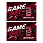San Diego State Aztecs House Flag Custom Action Streaks Red Best Selling