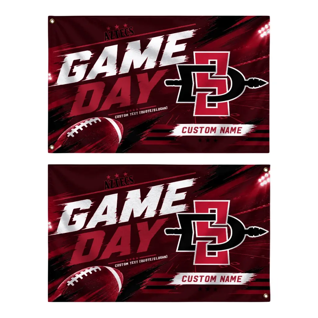 San Diego State Aztecs House Flag Custom Action Streaks Red Fashion Forward San Diego State Aztecs House Flag Custom Action Streaks Red Fashion Forward