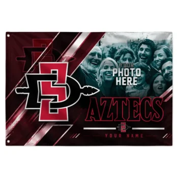 San Diego State Aztecs House Flag Custom Diagonal Stripes Red Best Selling