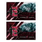 San Diego State Aztecs House Flag Custom Diagonal Stripes Red Best Selling